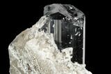 Terminated Schorl Crystal and Smoky Quartz Association - Madagascar #174124-2